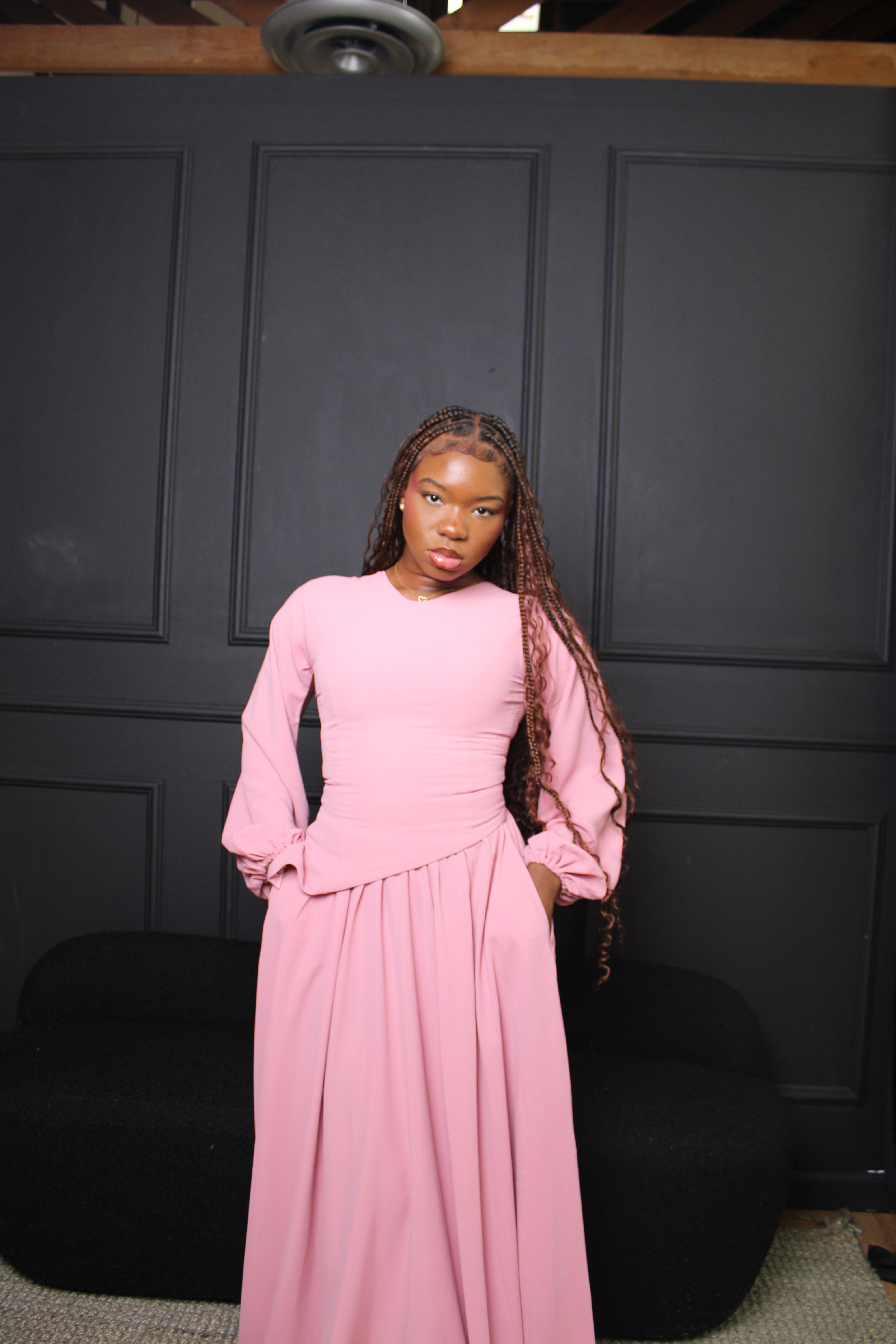 Foyeke Two-Piece Set - Blush