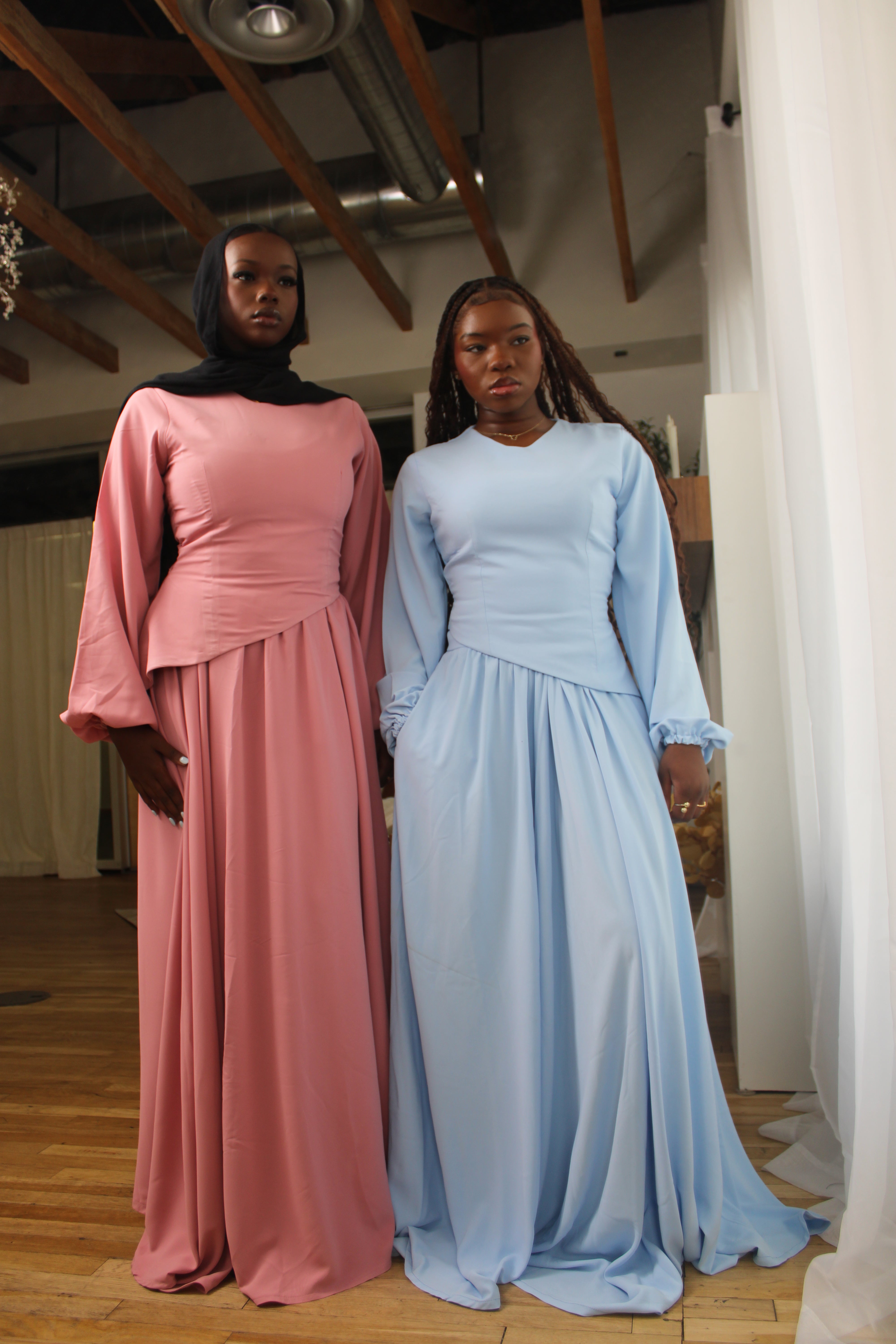 Foyeke Two-Piece Set - Baby Blue