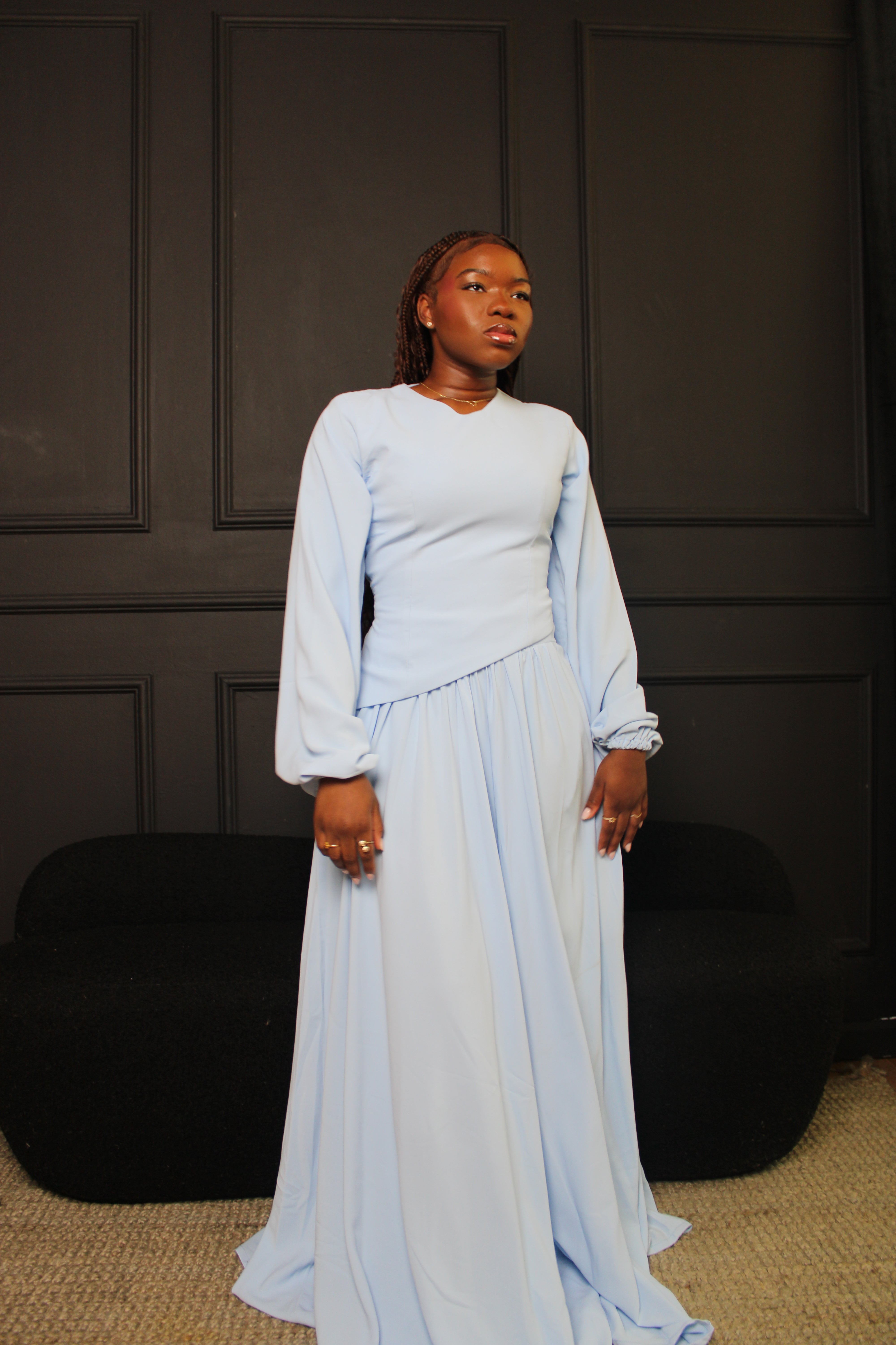 Foyeke Two-Piece Set - Baby Blue